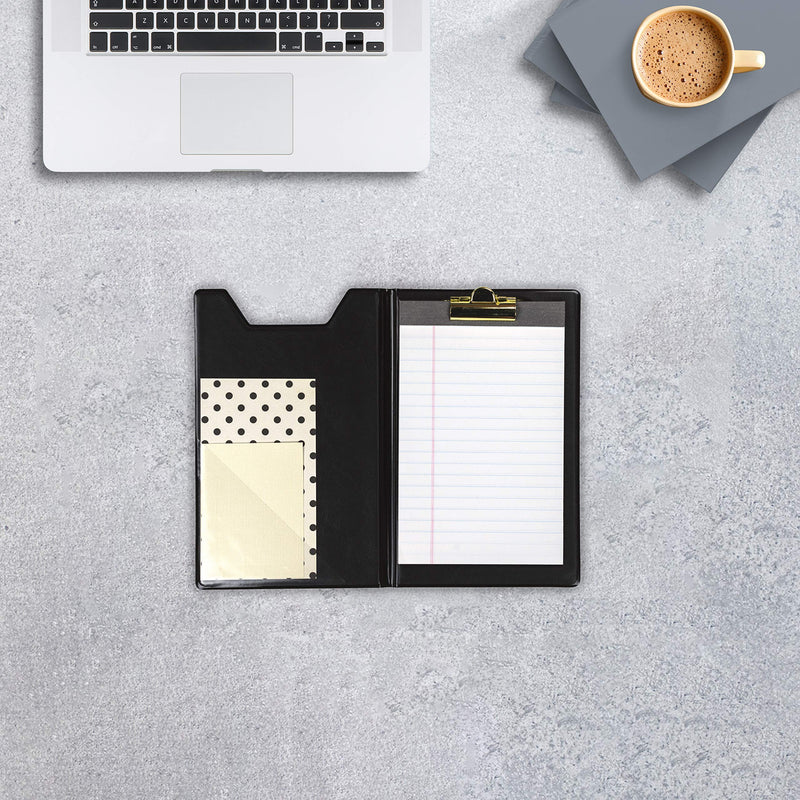 [Australia - AusPower] - Samsill Clipboard Junior Padfolio / Portfolio, 5 x 8 Writing Pad, Black 