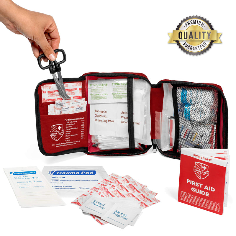 [Australia - AusPower] - 200-Piece Professional First Aid Kit for Home, Car or Work : Plus Emergency Medical Supplies for Camping, Hunting, Outdoor Hiking Survival 