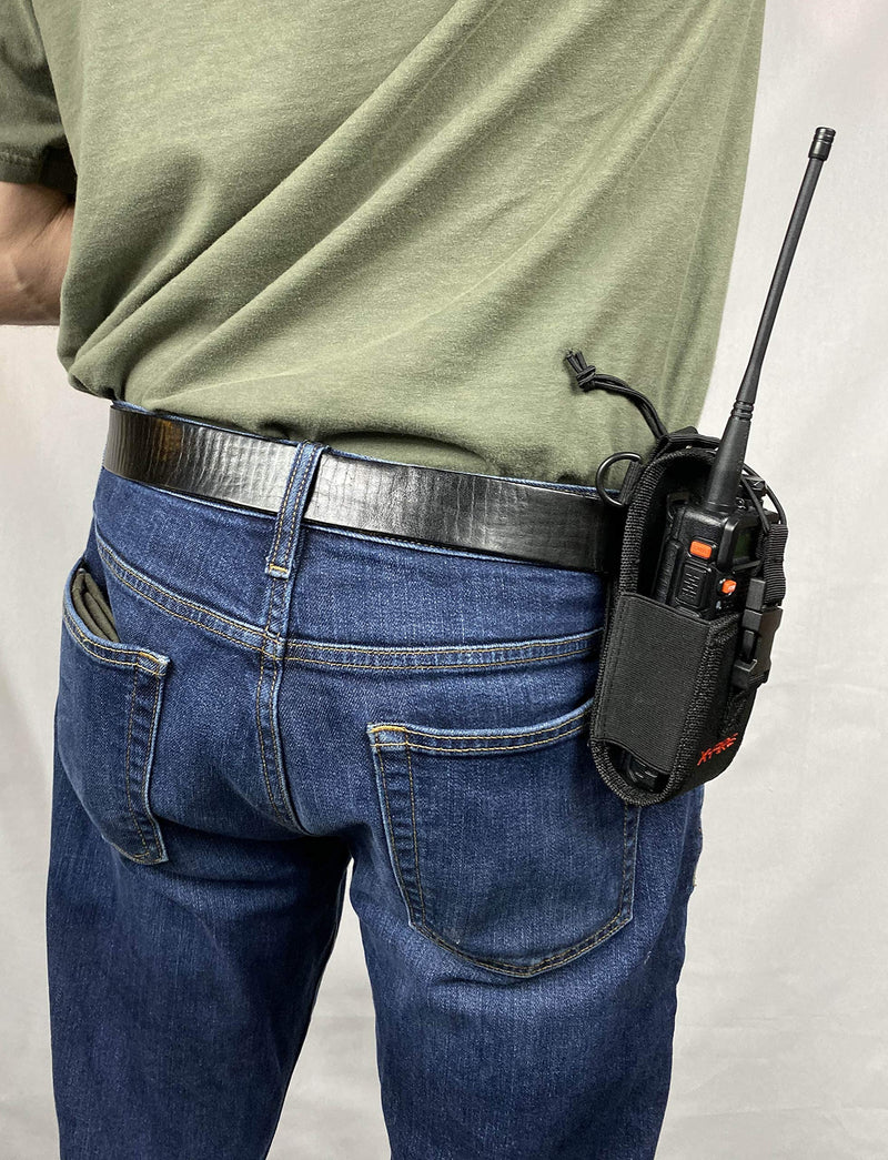 [Australia - AusPower] - X-FIRE® ‘Radio Strap’ Washable Firefighter EMS EMT Shoulder and Duty Belt Holder Combo with Anti-Sway Strap for Portable Tactical APX Two-Way Ham Walkie Talkie Radios Scanner - Fire LE Tactical Rescue 
