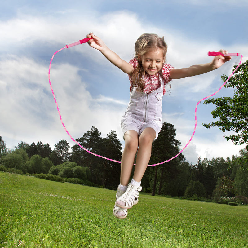 [Australia - AusPower] - Zocy 2 Pack Jump Rope for Fitness Exercise Equipment, Tangle-Free Rope Skipping with Soft Beaded Segment, Premium Adjustable Jumping Rope for kids, women, men 