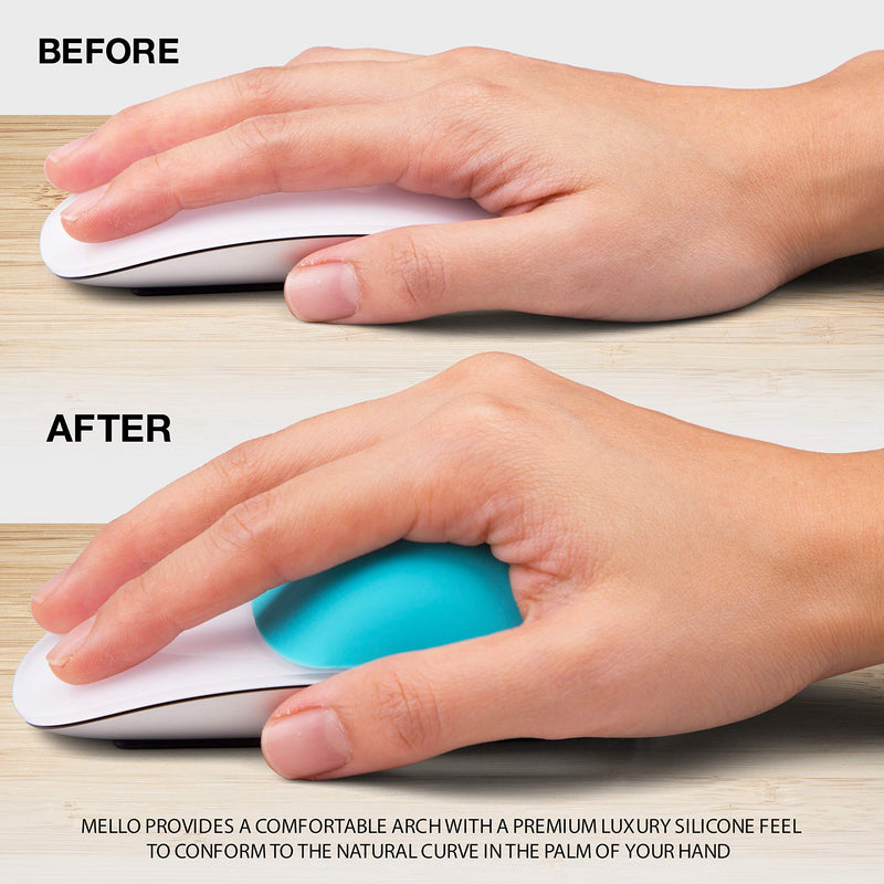 [Australia - AusPower] - Mello Silicone Cushion Compatible with Apple Magic Mouse 1 & 2 (Tuxedo Black) Tuxedo Black 