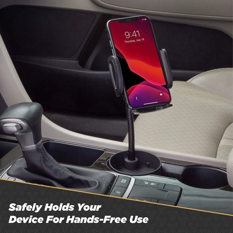 [Australia - AusPower] - Scosche SUHCUPM-XCES0 Select Phone Mount for Car with Adjustable Gooseneck, Black Cup Holder 