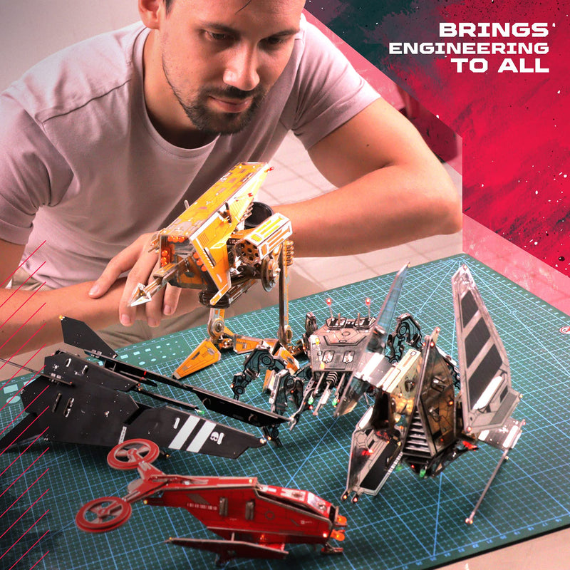 [Australia - AusPower] - Geeek Club DIY Robot Building Kit - 3RT Cyber Copter - Educational Robotics Kits for Kids - Science Kid STEM Toys - Printed Circuit Board Set - Build Your Own Robotic Helicopter - Engineering Toy Kit Cyber Copter no toolkit 