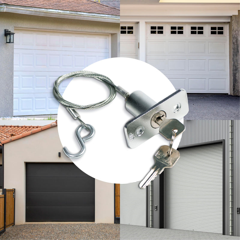 [Australia - AusPower] - Emergency Release Lock Kit, Universal Garage Door Emergency Release Lock Kit, Garage Door Opener Quick Release Lock Disconnect Key Lock 