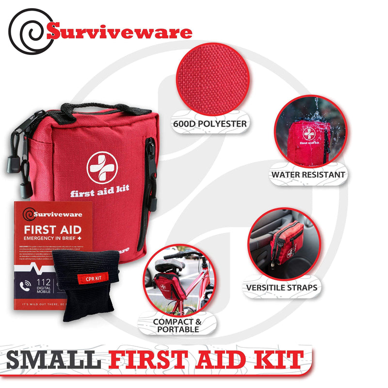 [Australia - AusPower] - Surviveware Comprehensive Premium First Aid Kit Emergency Medical Kit for Trucks, Cars, Camping, Office and Sports and Outdoor Emergencies - Medium 100 Piece Set 