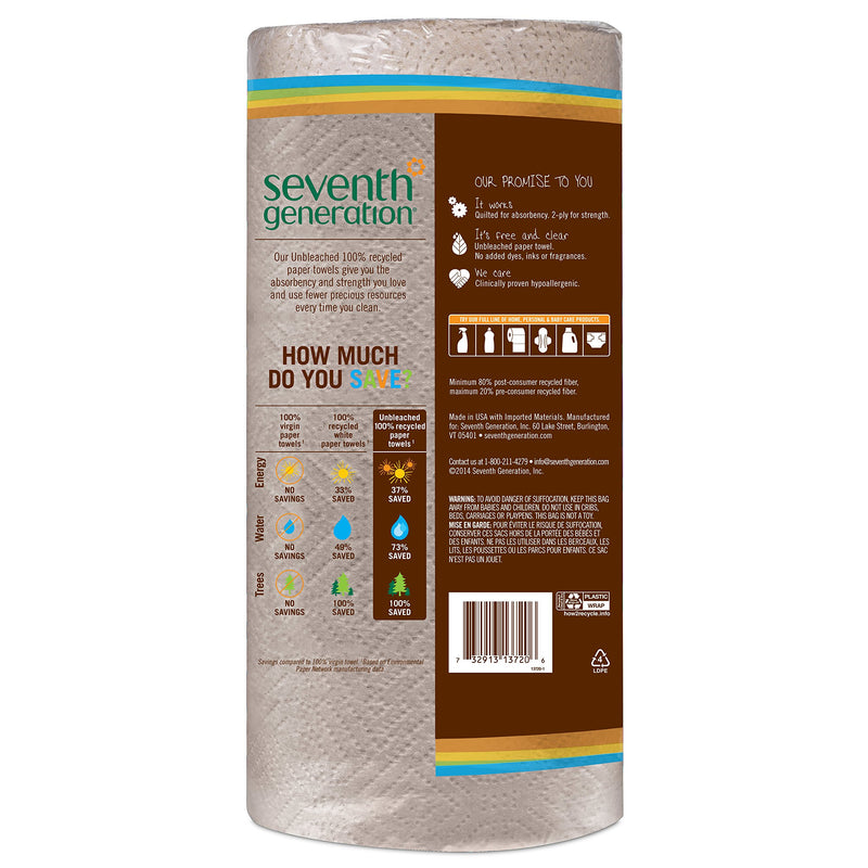 [Australia - AusPower] - Seventh Generation Nat Paper Towels, 120 Cnt, 120-Count 