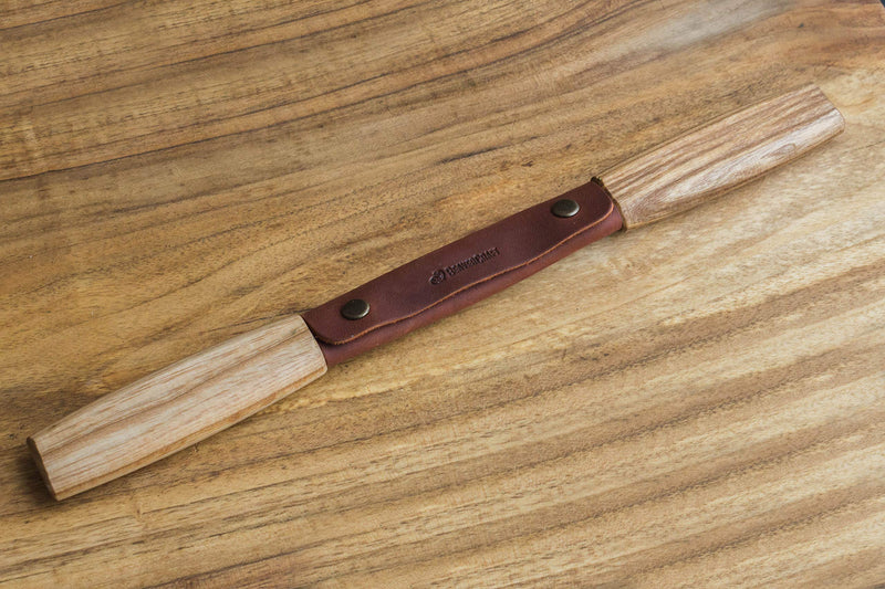 [Australia - AusPower] - BeaverCraft DK2s Draw Knife with Leather Sheath Woodworking Tool 4.3" Drawknife Wood Carving Tools Wood Draw Knife Woodworking Whittling Tools Draw Knife DK2 with Leather Sheath 