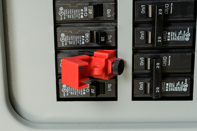 [Australia - AusPower] - Brady Clamp-On Breaker Lockout for 120/277V - 65396,Red 1 