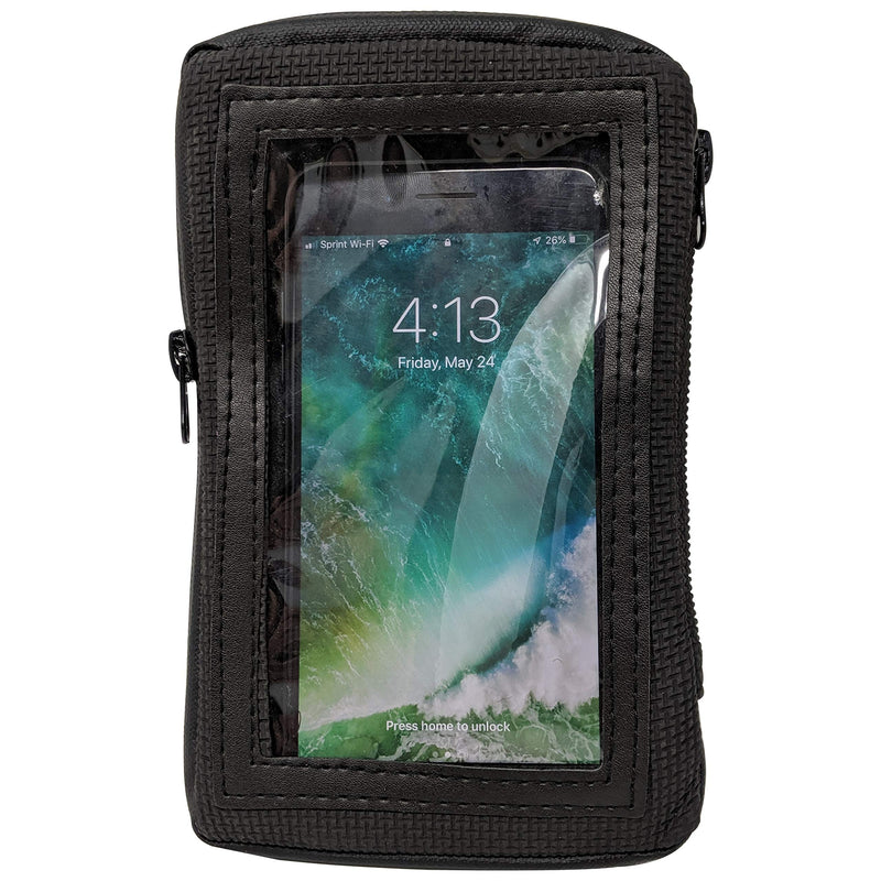 [Australia - AusPower] - Motorcycle Magnetic Cell Phone & GPS Holder Tank Bag Compatible i phone, Samsung Blk Waterproof 