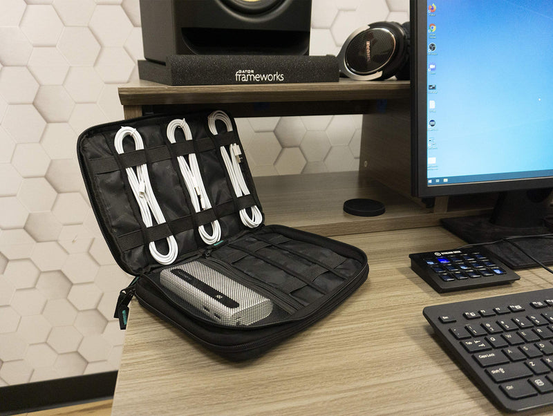 [Australia - AusPower] - Slappa Travel Organizer for Electronic Devices, Charging Cables, Flash Storage and Accessories; Small (SL-TRAVELORGANIZER-SM) 