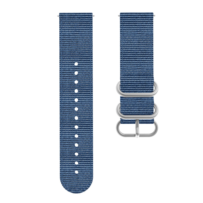 [Australia - AusPower] - BaiHui 22mm Watch Band Compatible with Galaxy Watch 46mm Bands, Soft Nylon Quick Release Watch Band Replacement Strap for Galaxy Watch 3 45mm/Gear S3 Frontier/Classic Smart Watch - Navy 