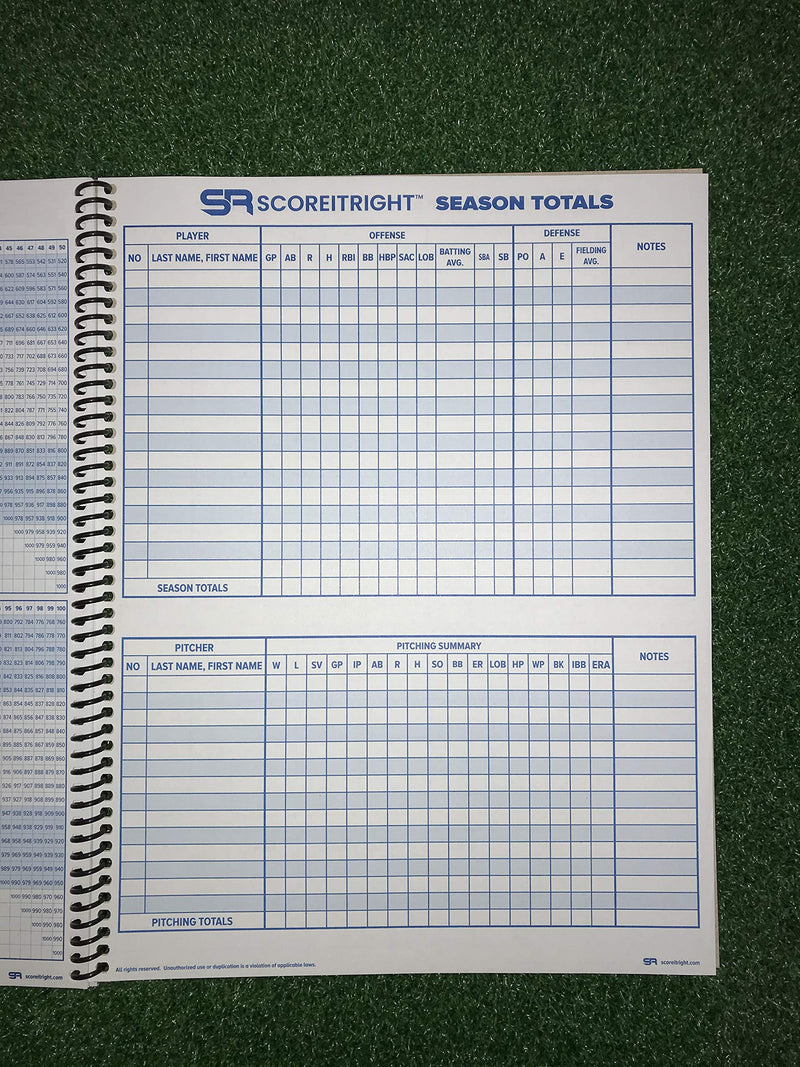[Australia - AusPower] - SR Baseball/Softball Scorebook “Big Blue” 
