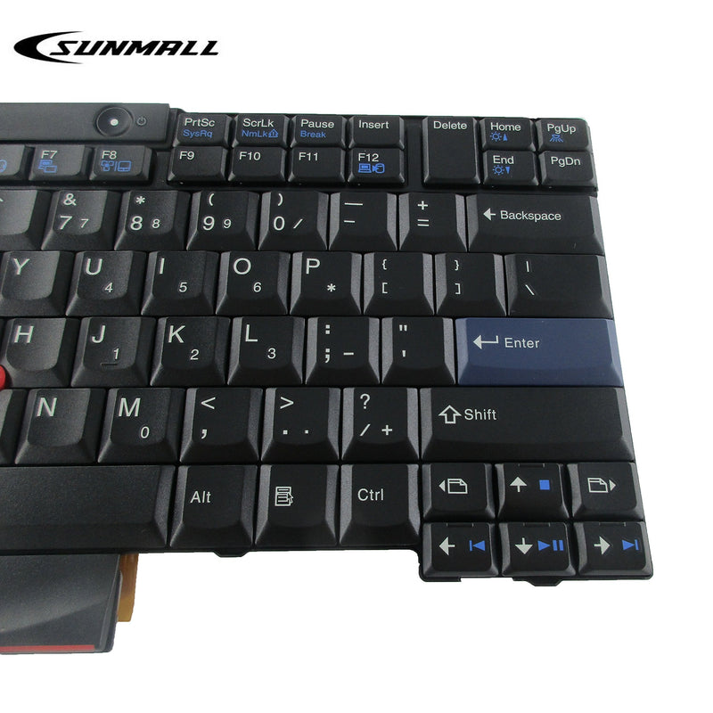 [Australia - AusPower] - T410 Keyboard, SUNMALL New Laptop Keyboard with Pointer for Lenovo ThinkPad t410 t420 t510 t520 x220 t400 t420s US Layout Black 