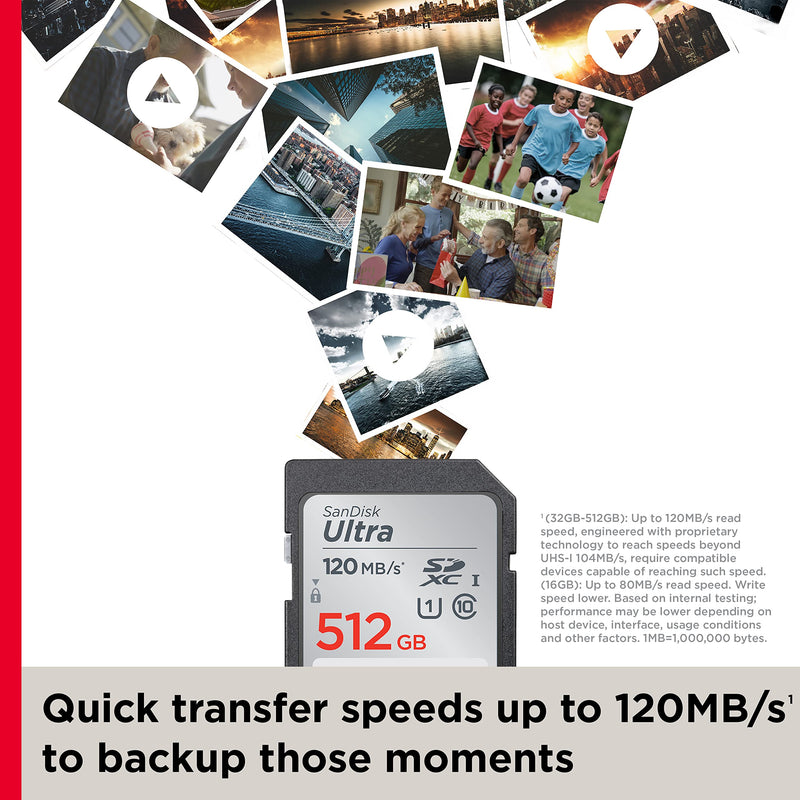 [Australia - AusPower] - SanDisk 32GB Ultra SDHC UHS-I Memory Card - 120MB/s, C10, U1, Full HD, SD Card - SDSDUN4-032G-GN6IN 