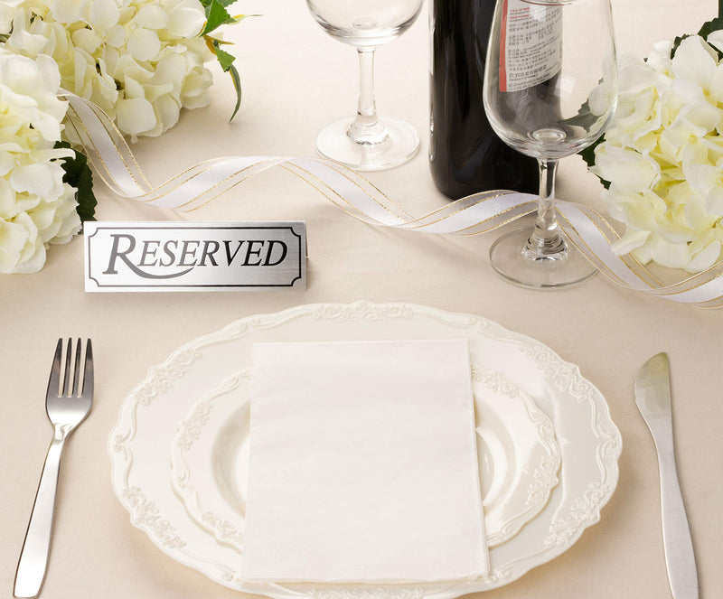 [Australia - AusPower] - Juvale 12 Pack Reserved Metal Table Tent Sign for Restaurant and Weddings 