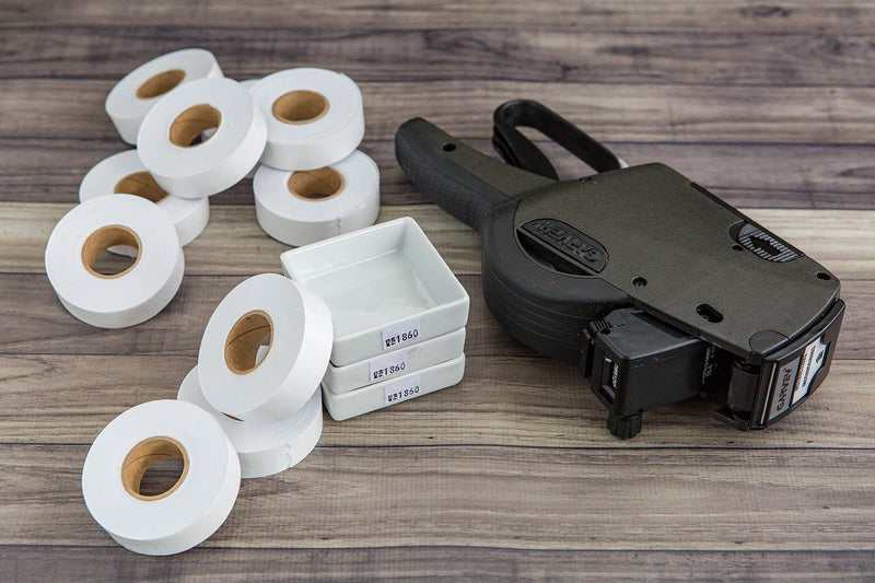 [Australia - AusPower] - 1812 White Pricing Labels for Garvey 18-6 One Line Price Gun, 11 Rolls - 14,000 1 Sleeve - 11 Rolls - White 