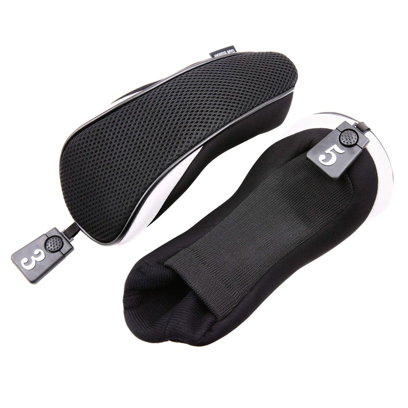 [Australia - AusPower] - Sword &Shield sports 3pcs/Set Driver # 1 3 5 Fairway Wood Cover Golf Club Headcover Black 
