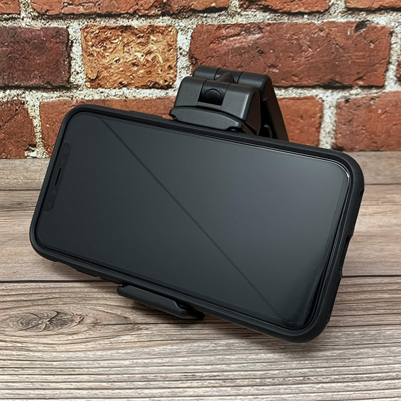 [Australia - AusPower] - Universal Airplane in Flight Phone Mount. Handsfree Phone Holder for Desk with Multi-Directional Dual 360 Degree Rotation. Pocket Size Travel Essential Accessory for Flying. US Patented and Protected. 1 Unit 