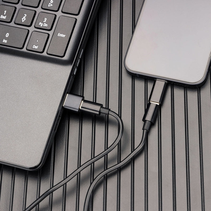 [Australia - AusPower] - Multi-Functional Compact Cable Card with 22" USB-C Cable & USB-A/Micro-USB/Lightning/OTG USB Adapter Kit Cable Convertor Storage Box for Traveling Phone Pad Charging PC Computer Data Transfer 