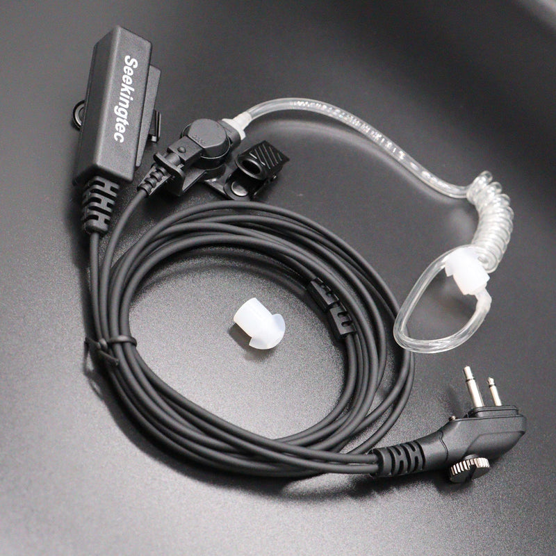 [Australia - AusPower] - 【Seekingtec】 PD502 PD562 Walkie Talkie Earpiece Compatible with HYT Hytera TC-500 TC-508 TC-518 TC-580 Two Way Radio 2 pin Headset with Mic PTT 