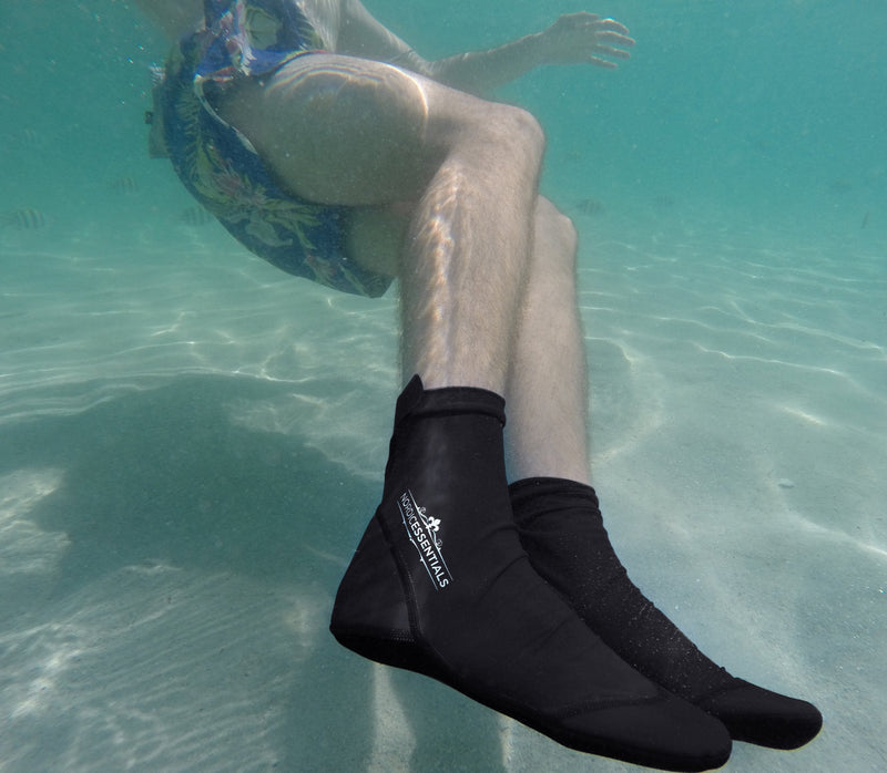 [Australia - AusPower] - Beach Socks (1 Pair) Wear in Sand, Playing Volleyball & Soccer - Kids, Women & Men X-Small Black 