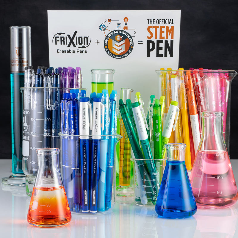 [Australia - AusPower] - PILOT FriXion Clicker Erasable, Refillable & Retractable Gel Ink Pens, Fine Point, Assorted Color Inks, 10-Pack Pouch (11336) Pack of 10 Gel Pens 
