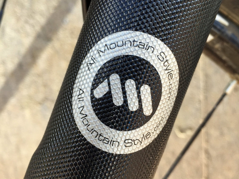 [Australia - AusPower] - All Mountain Style AMS Honeycomb High Impact Fork Guard for Bike – Protects Fork of Your Bike from Scratches and dings Black/Silver 