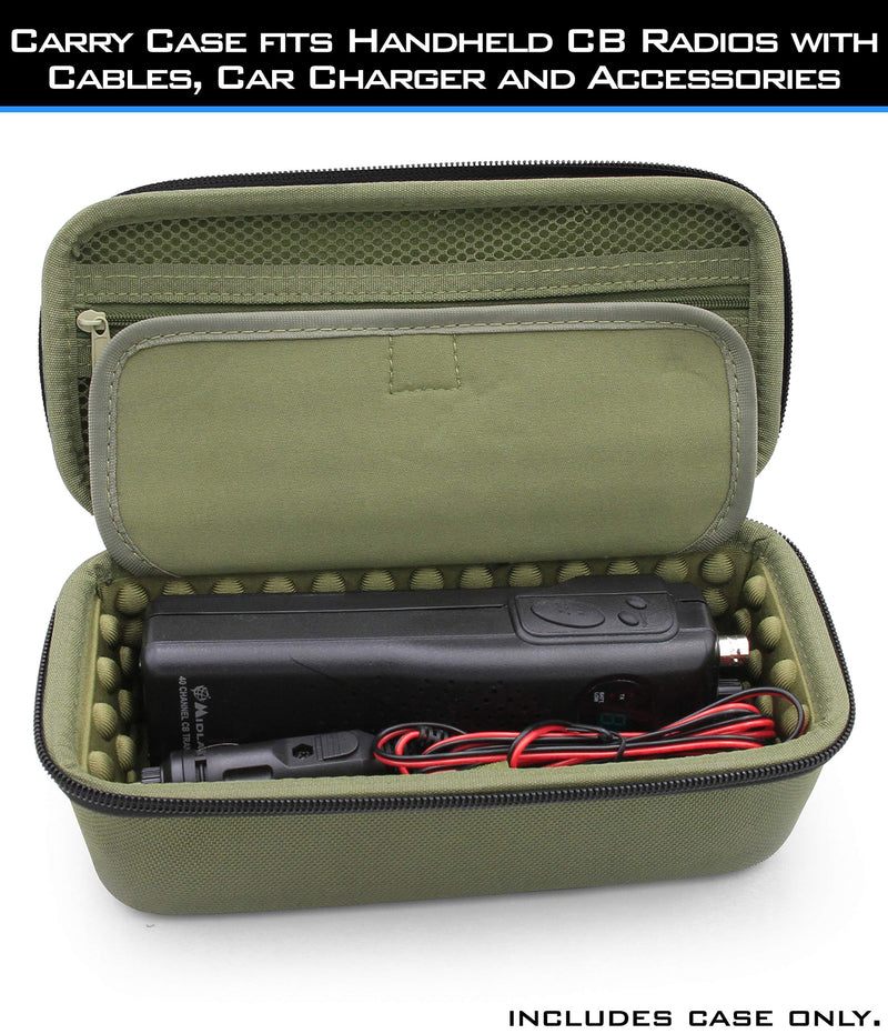 [Australia - AusPower] - CASEMATIX CB Radio Case Compatible with Midland 2 Way Radio, Cobra Handheld CB Radios, Uniden Handheld CB Radio and More - Portable CB Radios Travel Case Only 