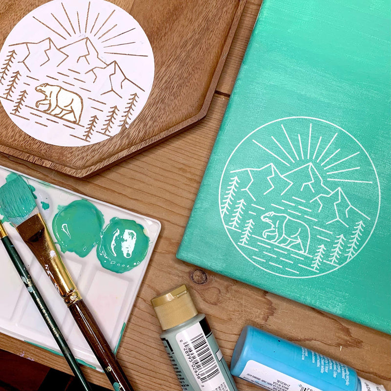 [Australia - AusPower] - Easy Cut Stencil Sheet Set of 24 - 12”x12” Acetate Mylar for Cricut Vinyl Cutting – Craft Material 