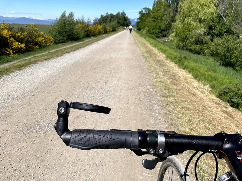 [Australia - AusPower] - **2022 NEW** Hafny Multi-Adjustable Bar End Bike Mirror, HD Safe Blast-Resistance Glass Cycling Mirror, E-bike Mirror, Bicycle Rearview Mirror, HF-M952B-FR08 (Anti-glare Blue Glass) 