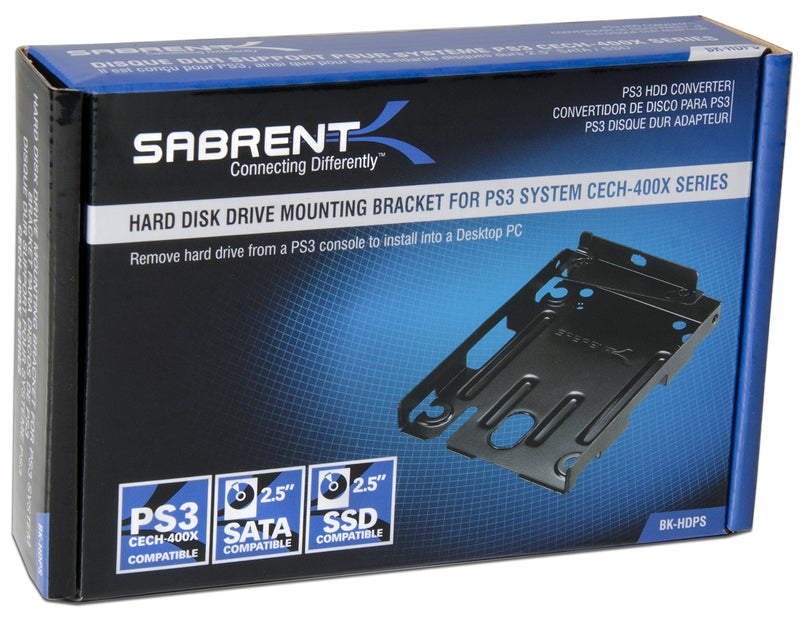 [Australia - AusPower] - SABRENT 2.5" Hard Disk Drive Mounting Kit Bracket for PS3 Super Slim CECH-400x Series (BK-HDPS) 