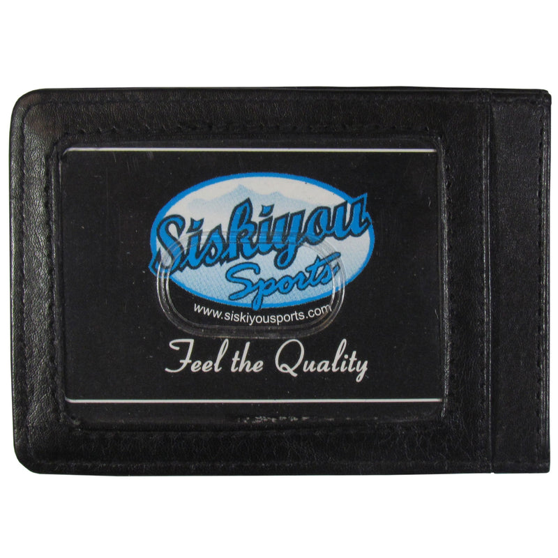 [Australia - AusPower] - Siskiyou Sports Logo Leather Cash and Cardholder Pittsburgh Steelers Slim Black 