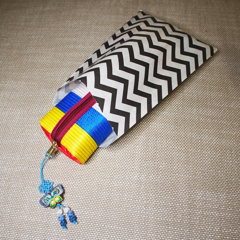 [Australia - AusPower] - CuteBox Company 5" x 7" Chevron Pattern Flat Paper Gift Bags 100pcs for Retail, Packaging, Party Favors, Merchandise, Crafts, Handmade Goods, Arts and Crafts, Outdoor Events, Holidays, Weddings 5" x 7" Black 
