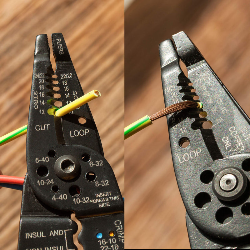 [Australia - AusPower] - Mr. Pen- Wire Stripper, 8 inch, Wire Cutter, Wire Stripper Crimper, Wire Stripping Tool, Cable Stripper, Wiring Tools, Wire Crimping Tool 