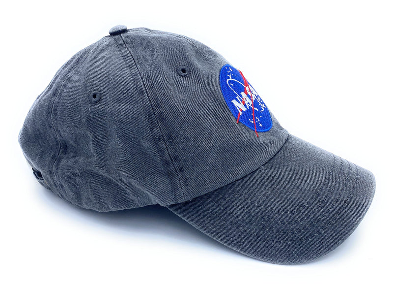 [Australia - AusPower] - Aeisage NASA Hat Black Mens Cap Dad Hat NASA Baseball Hat for Women Washed Cotton Caps, Medium 