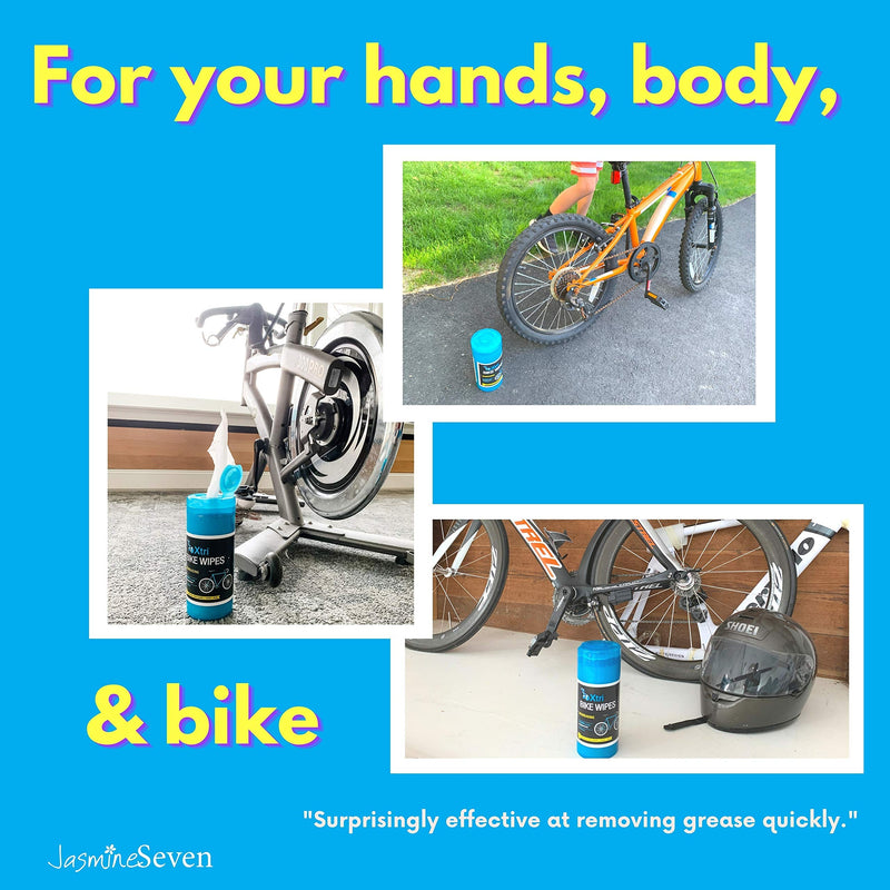 [Australia - AusPower] - Xtri Bike Wipes - 45 Degreasing Wet Wipes – Natural Peppermint - by Jasmine Seven 