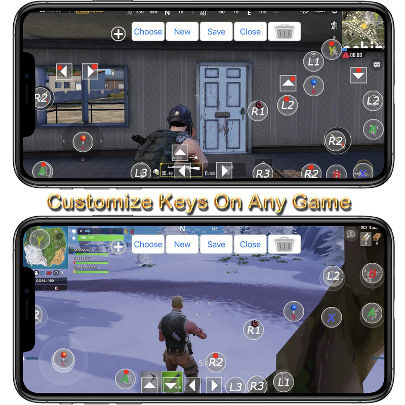[Australia - AusPower] - Android Gamepad Controller, Megadream Wireless Key Mapping Gamepad Joystick Perfect for Call of Duty & Apex Legends & More, Compatible for Samsung Galaxy HTC LG Other Phone, Not for iOS Black+Red 