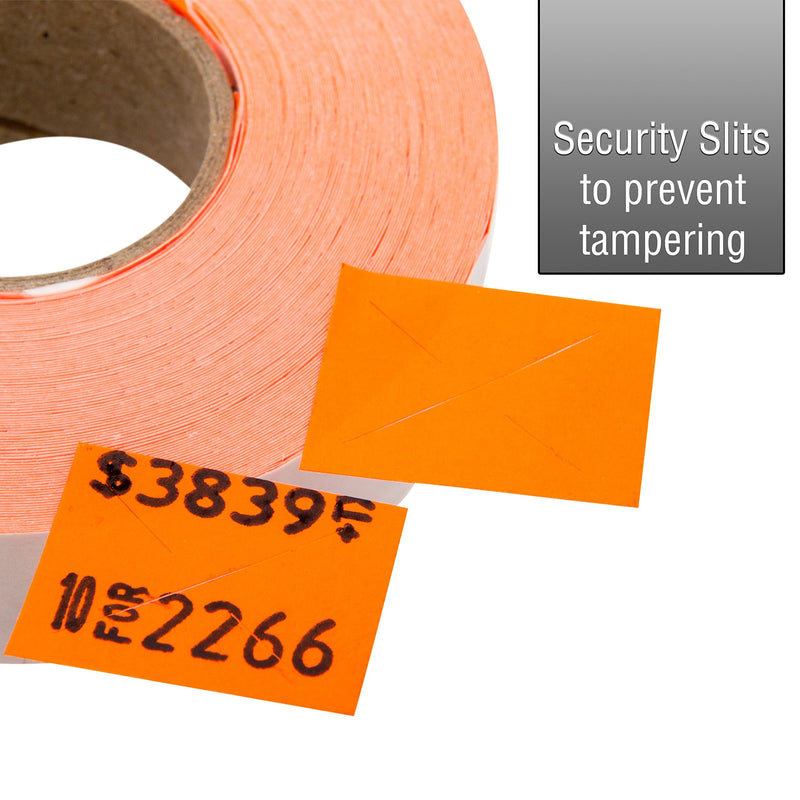 [Australia - AusPower] - 2216 Flou. Red Pricing Labels for Garvey 22-66/22-77/22-88 Two Line Pricing Gun - 9 Rolls - 9,000 Pricemarking Labels 1 Sleeve - 9 Rolls -Red. 
