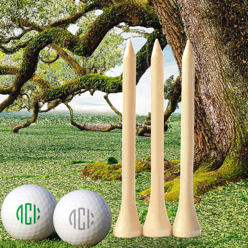 [Australia - AusPower] - Dsenfurn 250 Pack Professional Bamboo Golf Tees 2-3/4 Inch - Stronger Than Wooden Golf Tees Biodegradable & Less Friction 