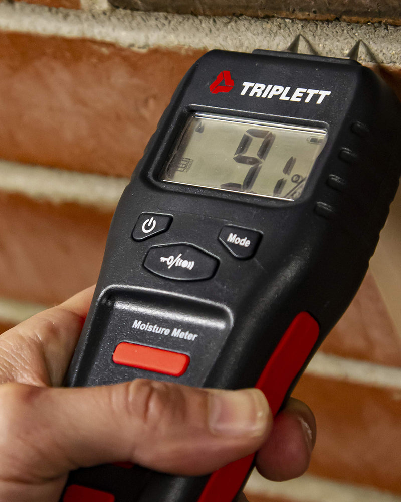 [Australia - AusPower] - Triplett MS100 Pin Moisture Meter for Wood and Building Materials with Audible Indicator 