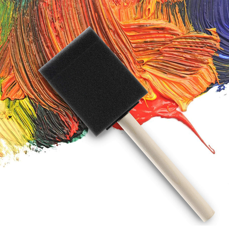 [Australia - AusPower] - Bates- Foam Paint Brushes, 16pcs, 2 Inch, Sponge Brushes, Sponge Paint Brush, Foam Brushes, Foam Brushes for Painting, Foam Brushes for Staining, Paint Sponges, Foam Sponge Brush 