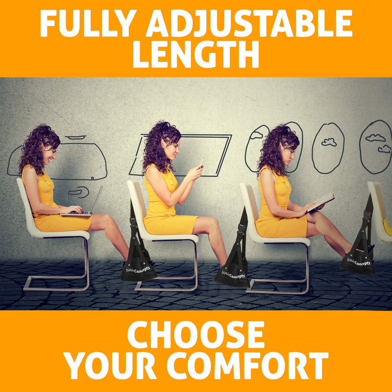 [Australia - AusPower] - Airplane Foot Hammock (Memory Foam), Perfect Airplane Footrest to Relax Your Feet | Foot Hammock for Airplane Travel Accessories, Desk Foot Hammock, Travel Foot Rest, Comfy Foot Hanger Airplane 1 Pack 