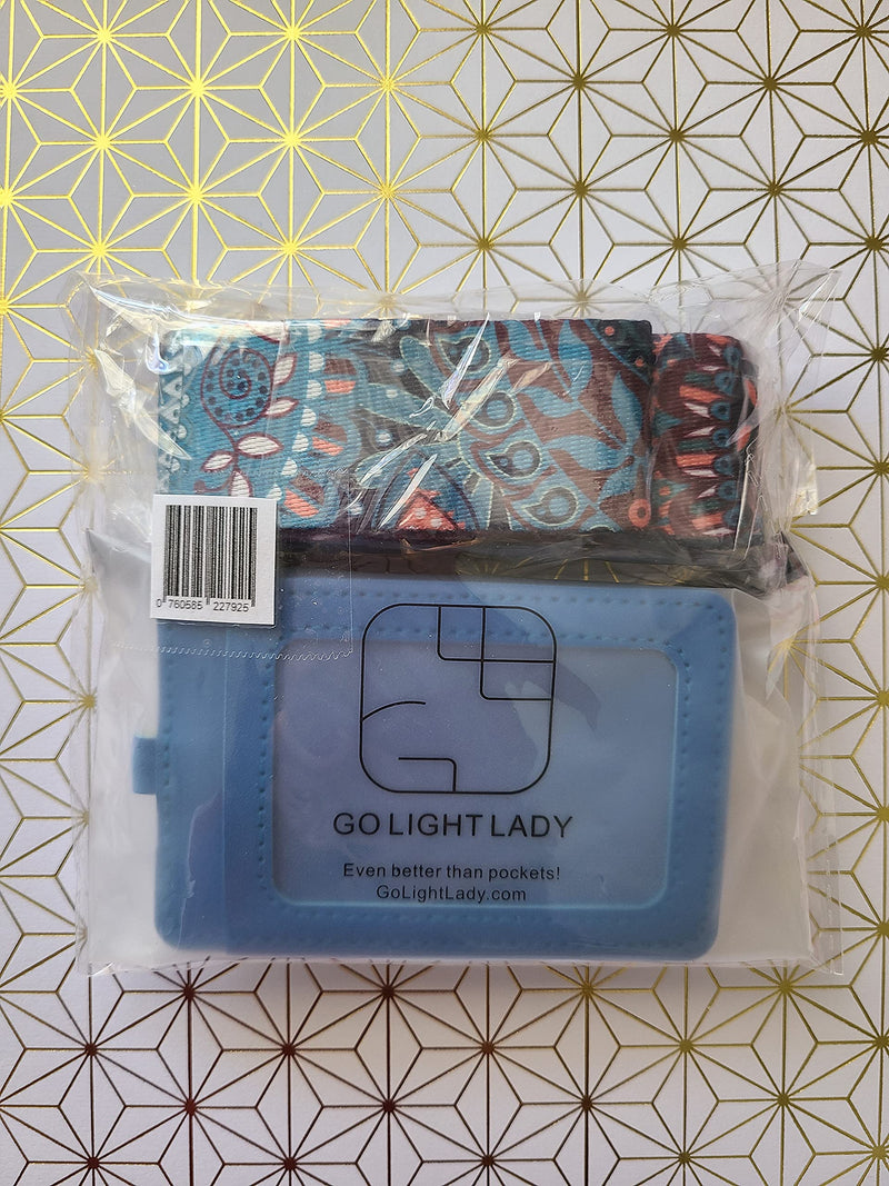 [Australia - AusPower] - Go Light by GO LIGHT LADY Phone Strap with Keychain and Cardholder, Compatible with Any Phone case, Adjustable Strap Style: The Blue Botejeghe 