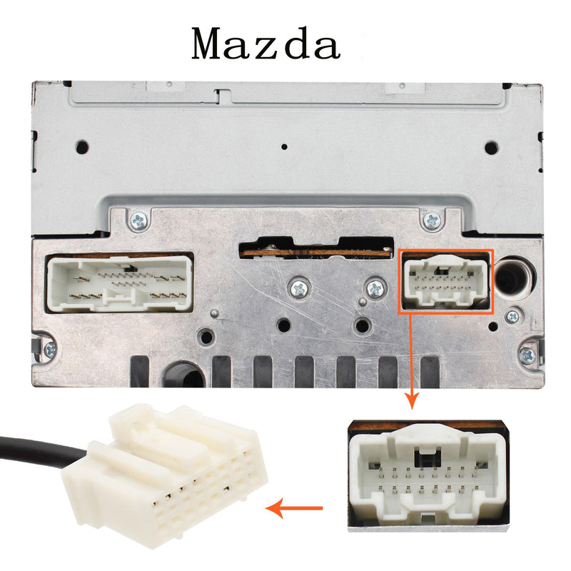 [Australia - AusPower] - Yomikoo Aux Adapter, Car Audio AUX Input CD Changer 3.5mm AUX Cable for Mazda 3 2004-2008, Mazda 5 2005-2009, Mazda 6 2002-2008, RX-8 2004-2006, CX-7 2007-2008 