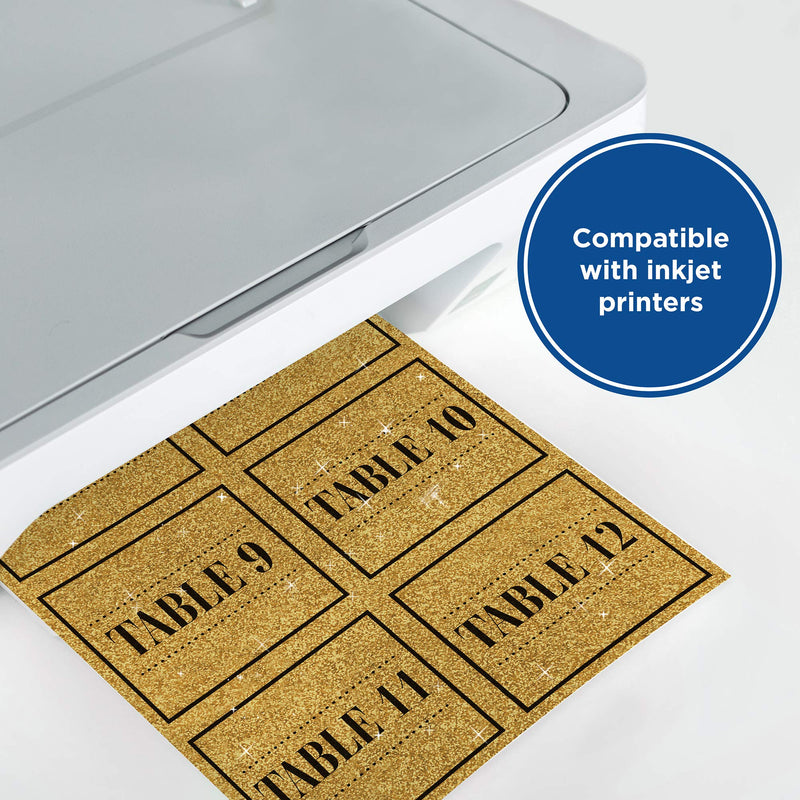 [Australia - AusPower] - Printworks Printable Gold Glitter Cardstock, Perfect for Holiday School and Craft Projects, 15 Sheets, 8.5” x 11” (00516) 