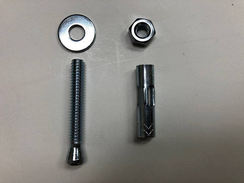 [Australia - AusPower] - Sleeve Anchors (w/Nuts & washers), Zinc Plated Steel, Hex Head, 5/16" x 1.5" Long (4 Pack) 