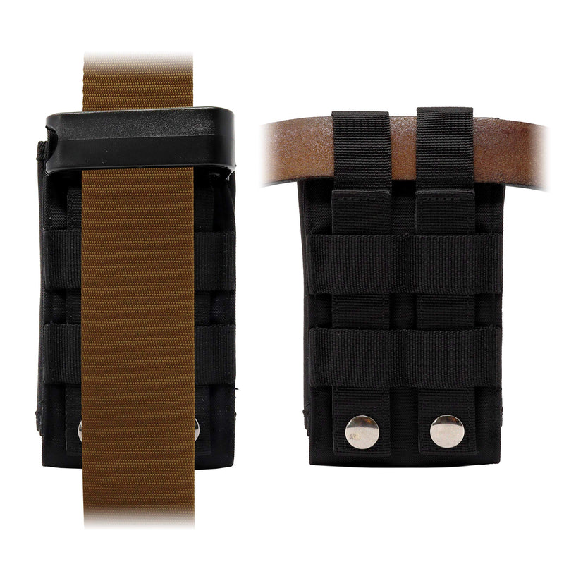 [Australia - AusPower] - Clakit Smartphone Strap Pack - Backpack Shoulder Strap Pocket - Backpack Attachment for Hikers, Travelers, Students, and Commuters Black L - 6.5" x 3.75" x .5" 