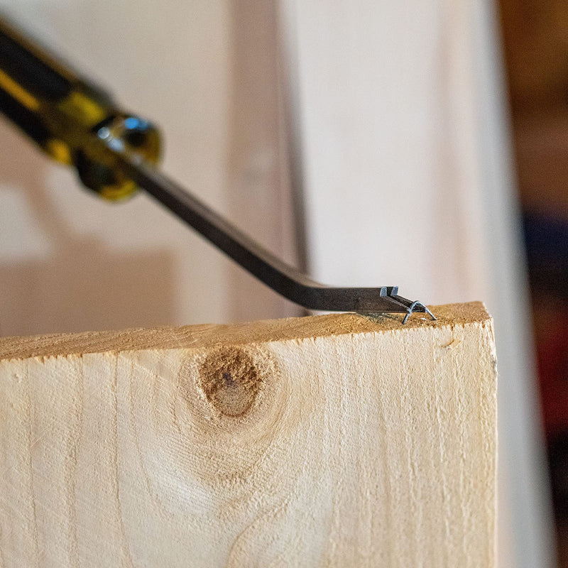 [Australia - AusPower] - Upholstery Staple Remover | Tack Lifter Tool With Double Pronged Head For Pulling Nails, Staples, and Tacks. 