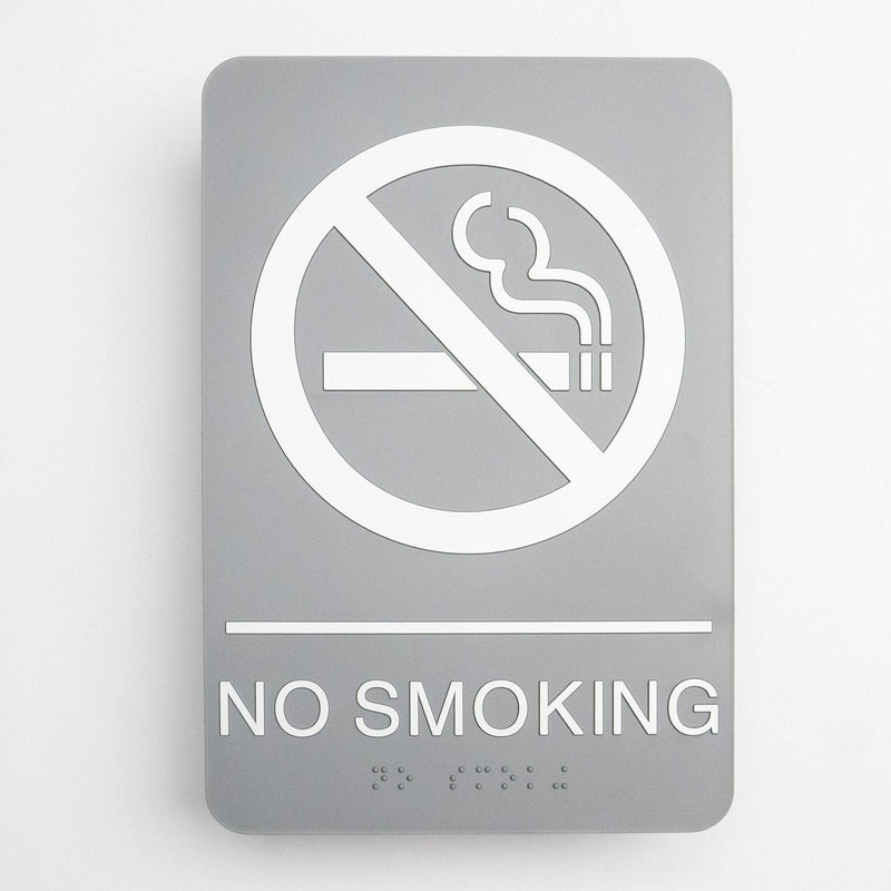 [Australia - AusPower] - U.S. Stamp and Sign ADA Plastic No Smoking Sign (USS4813) 