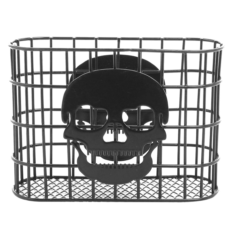 [Australia - AusPower] - MyGift Skull Design Tabletop Napkin Holder, Metal Wire Paper Towel Dispenser, Black 